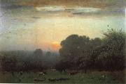 George Inness Morgen Norge oil painting reproduction